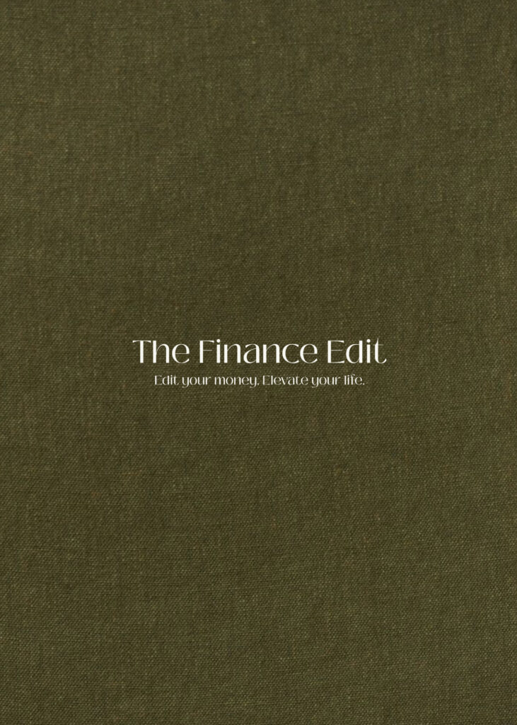The Finance Edit brand identity and colour palette