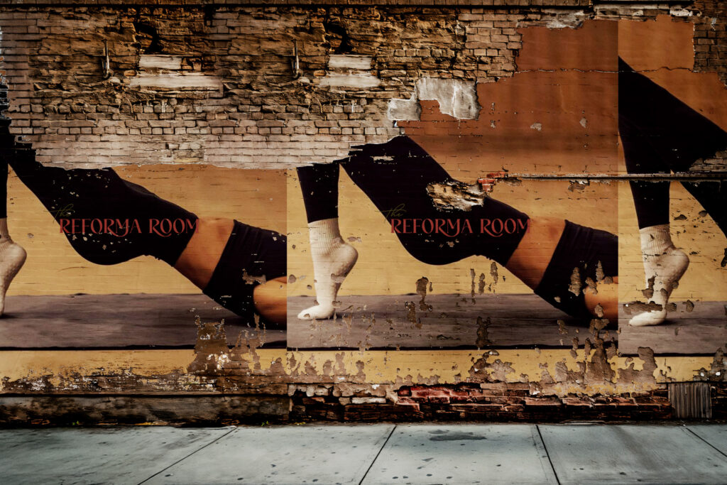 The Reforma Room mural artwork on a brick wall
